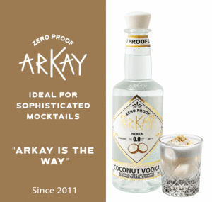 Arkay Coconut Vodka Zero Proof Spirits 33.3 FL OZ / 1 Liter
