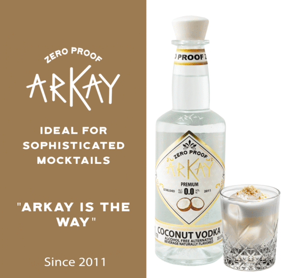 Copia-de-Infografiacoconut.png Arkay Coconut Vodka Zero Proof Spirits 33.3 FL OZ / 1 Liter