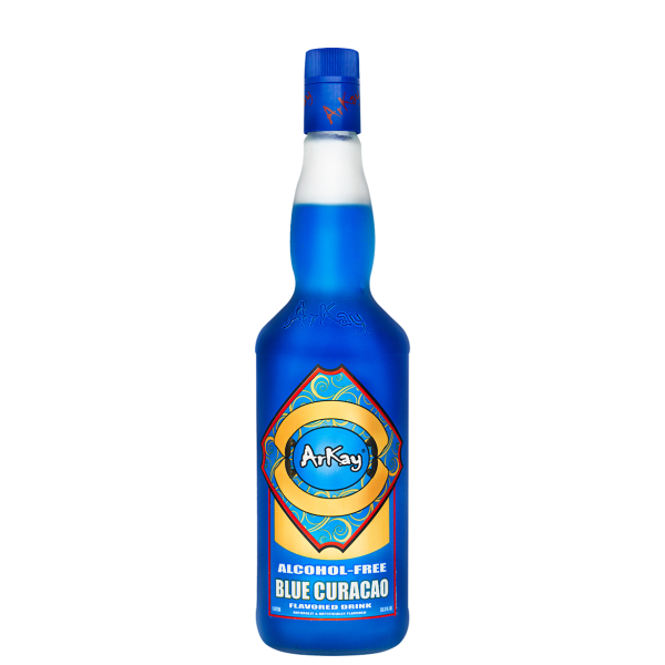 blue-curacao.png Arkay Alcohol Free Blue Curacao Flavoured 33.3 FL OZ / 1 Liter